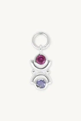 Lotus Mixed Silver Charm