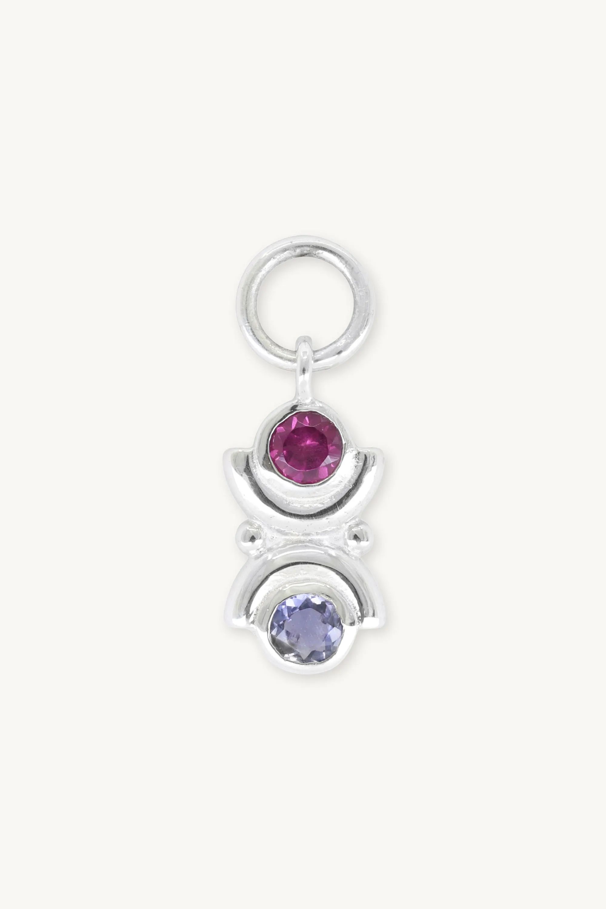 Lotus Mixed Silver Charm