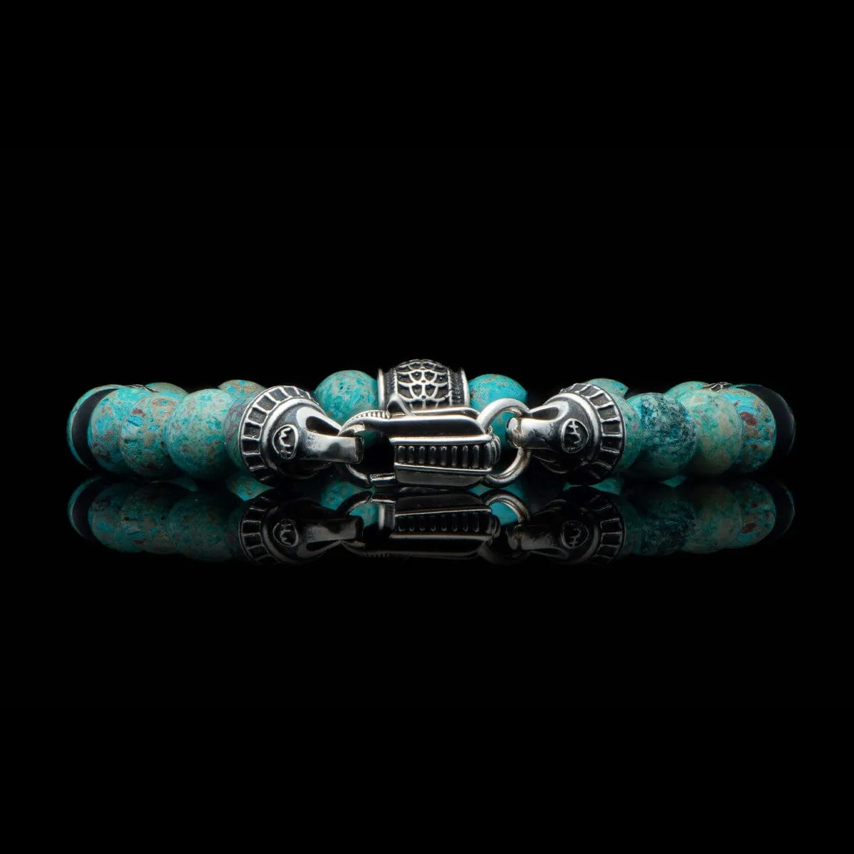 Men's Newport Blue Agate Bracelet - BB49 BLA