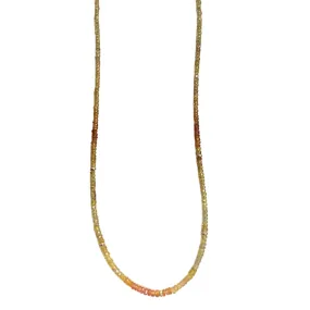 Mixed Sapphire & Gold Beaded Necklace