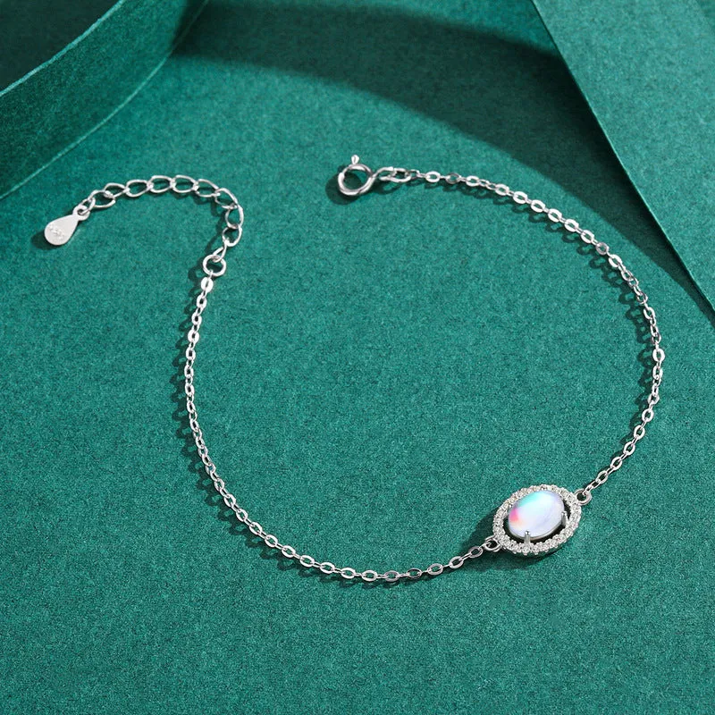 Moonlight Stone Sterling Silver Bracelet