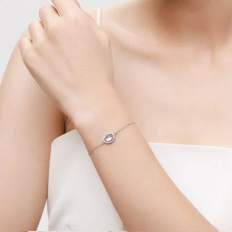 Moonlight Stone Sterling Silver Bracelet