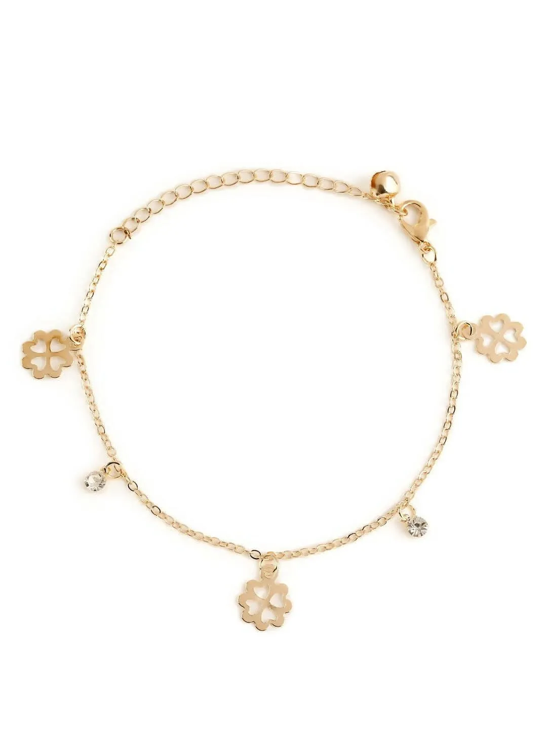 Multicolor Zircon Gold Anklet Bracelet for Girls