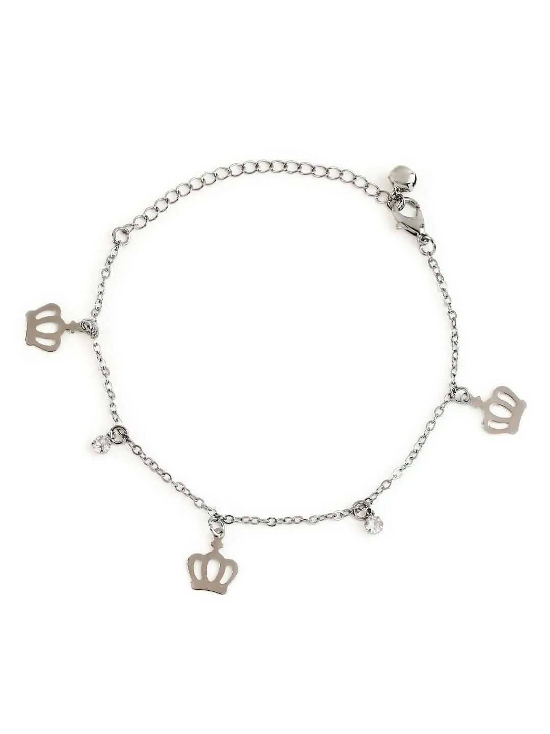 Multicolor Zircon Gold Anklet Bracelet for Girls