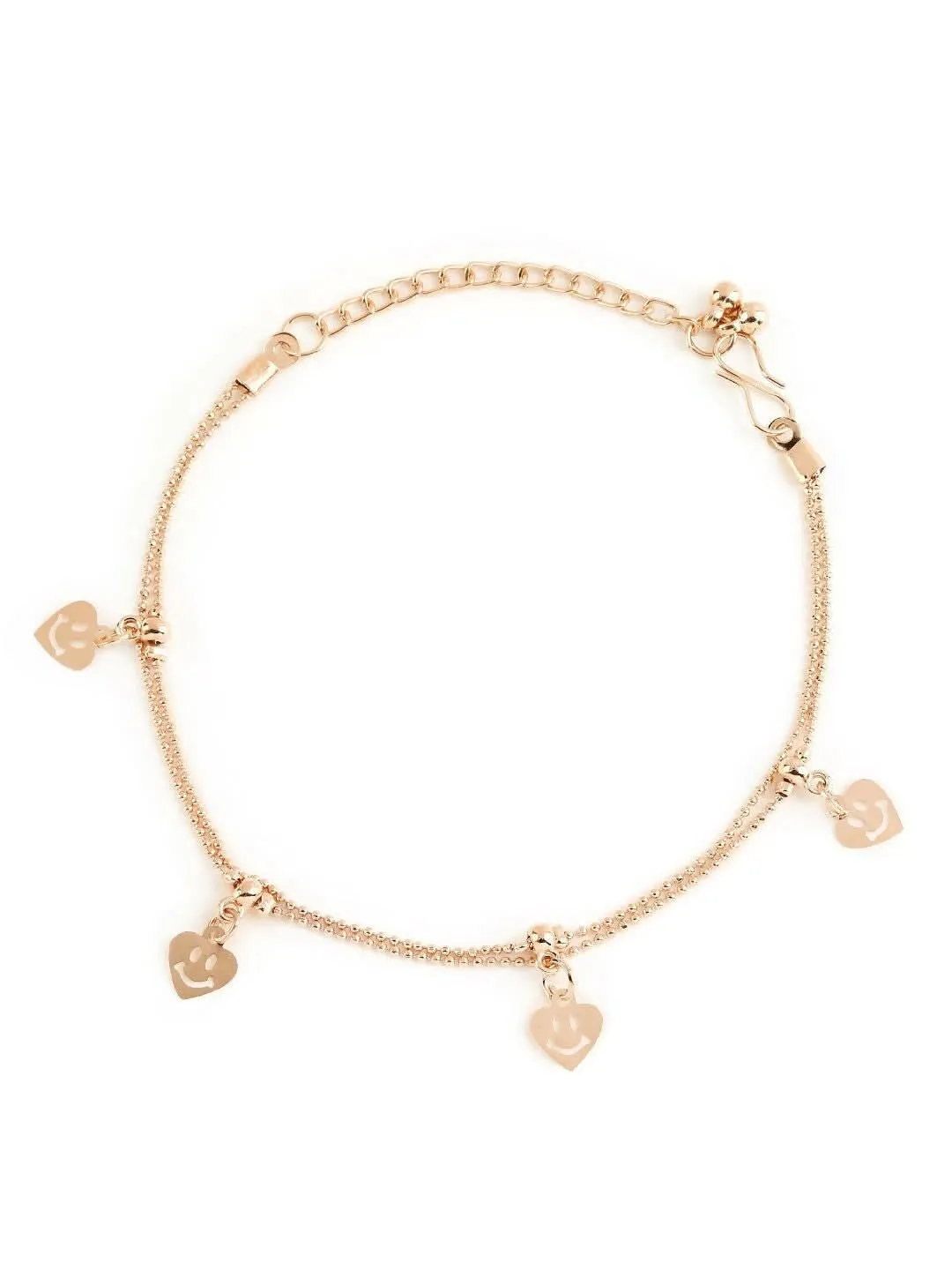 Multicolor Zircon Gold Anklet Bracelet for Girls