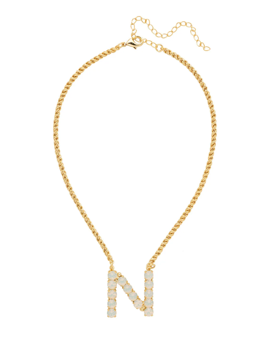 N Initial Rope Pendant Necklace - NFK33BGWO