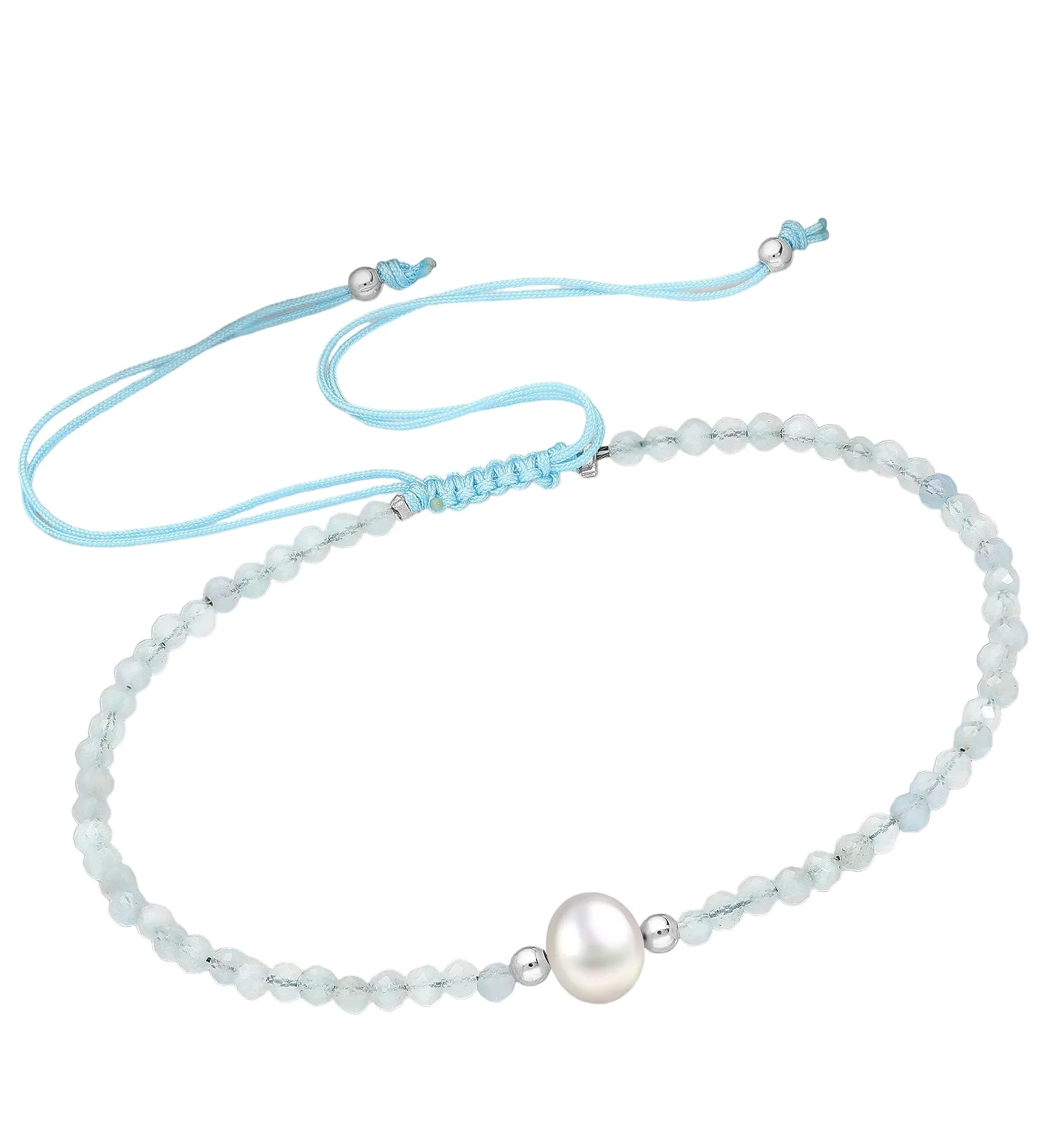 Natural Gemstone and Pearl Bead Bracelet Birthstone Luxury Adjustable Chakra Hypoallergenic KESLEY Luxury Jewelry