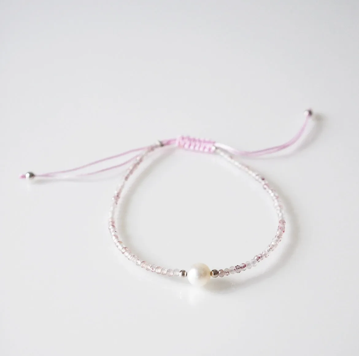 Natural Gemstone and Pearl Bead Bracelet Birthstone Luxury Adjustable Chakra Hypoallergenic KESLEY Luxury Jewelry