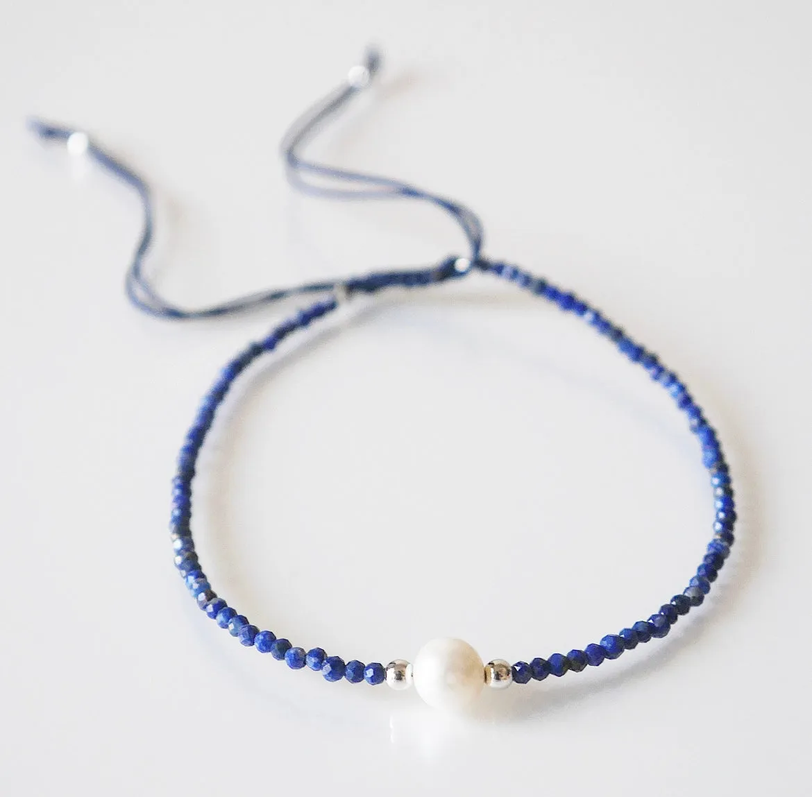 Natural Gemstone and Pearl Bead Bracelet Birthstone Luxury Adjustable Chakra Hypoallergenic KESLEY Luxury Jewelry
