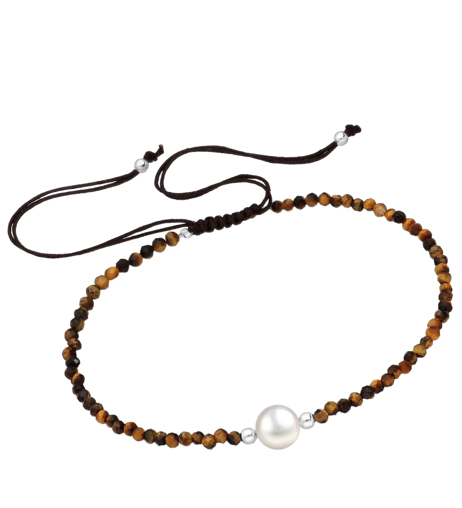 Natural Gemstone and Pearl Bead Bracelet Birthstone Luxury Adjustable Chakra Hypoallergenic KESLEY Luxury Jewelry