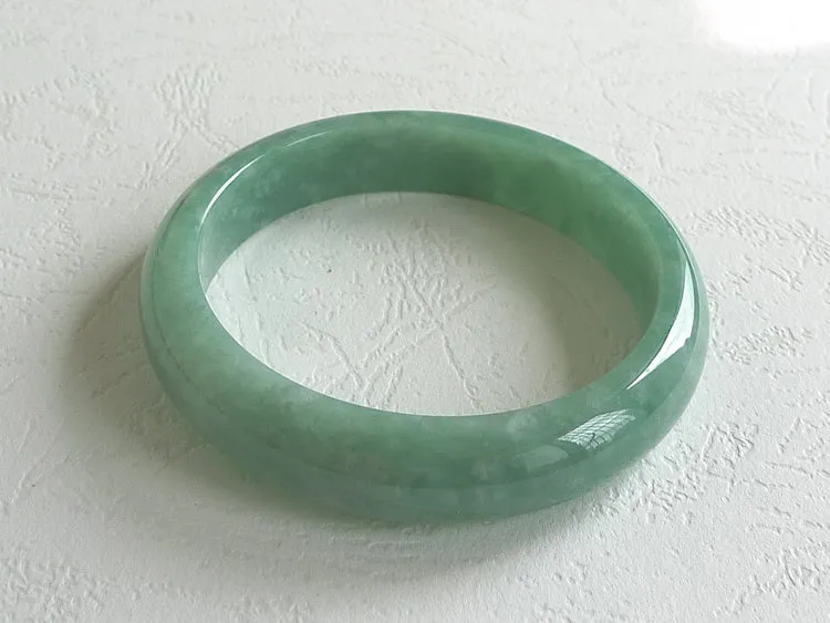 Natural Jade Bangle Jadeite Bangle Internal Diameter 56.5mm BER412
