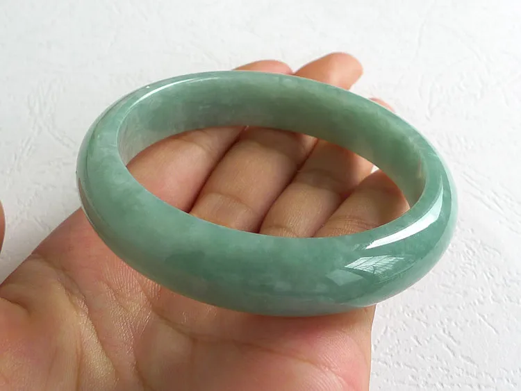 Natural Jade Bangle Jadeite Bangle Internal Diameter 56.5mm BER412