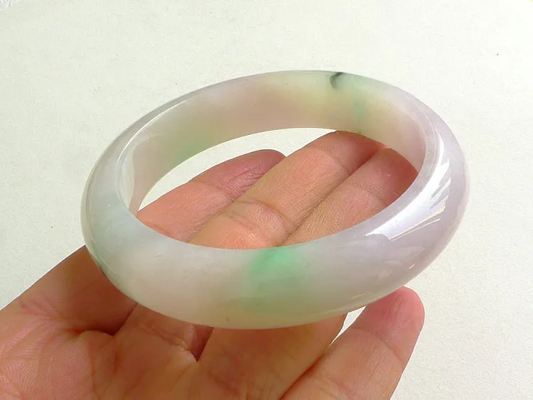 Natural Jade Bangle Jadeite Bangle Internal Diameter 56.5mm BER663