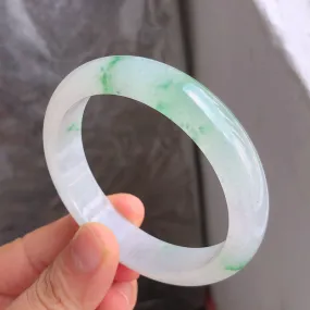 Natural Jade Bangle Jadeite Bangle Internal Diameter 56.8mm NBE072