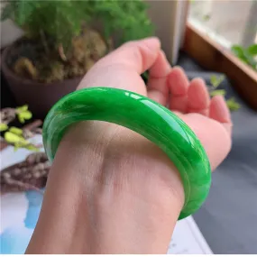 Natural Jade Bangle Jadeite Bangle Internal Diameter 57.3mm 00928