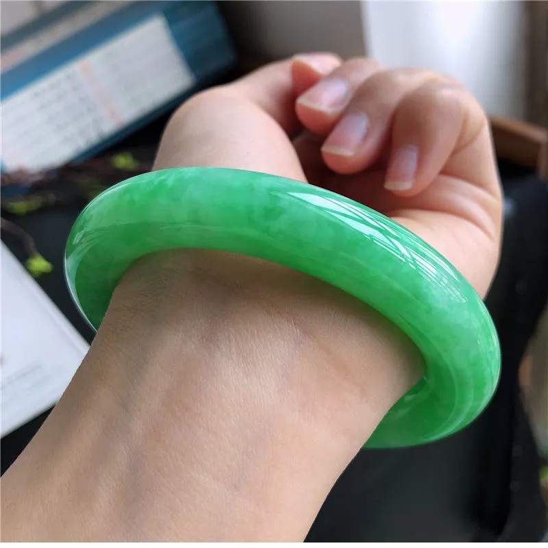 Natural Jade Bangle Jadeite Bangle Internal Diameter 57.7mm C9032524
