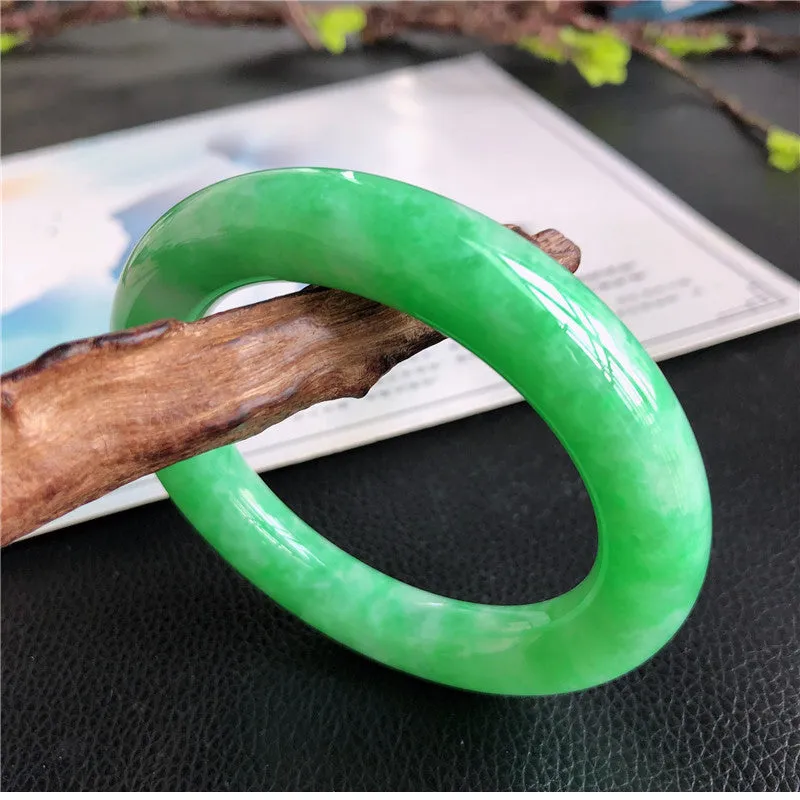 Natural Jade Bangle Jadeite Bangle Internal Diameter 57.7mm C9032524