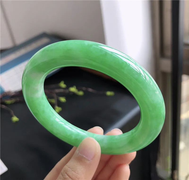 Natural Jade Bangle Jadeite Bangle Internal Diameter 57.7mm C9032524