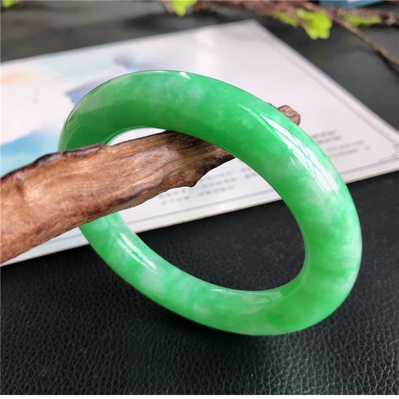 Natural Jade Bangle Jadeite Bangle Internal Diameter 57.7mm C9032524