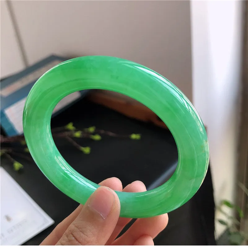 Natural Jade Bangle Jadeite Bangle Internal Diameter 57.9mm 00898