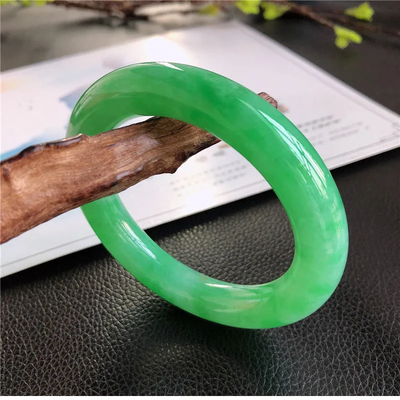 Natural Jade Bangle Jadeite Bangle Internal Diameter 57.9mm 00898
