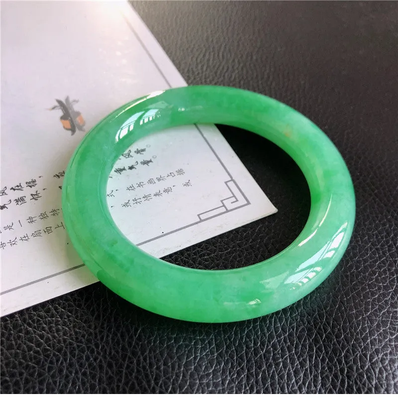 Natural Jade Bangle Jadeite Bangle Internal Diameter 57.9mm 00898