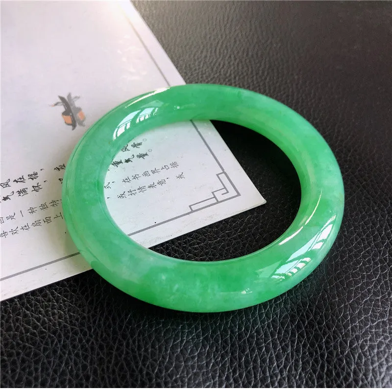 Natural Jade Bangle Jadeite Bangle Internal Diameter 57.9mm 00898
