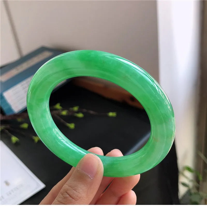Natural Jade Bangle Jadeite Bangle Internal Diameter 57.9mm 00898