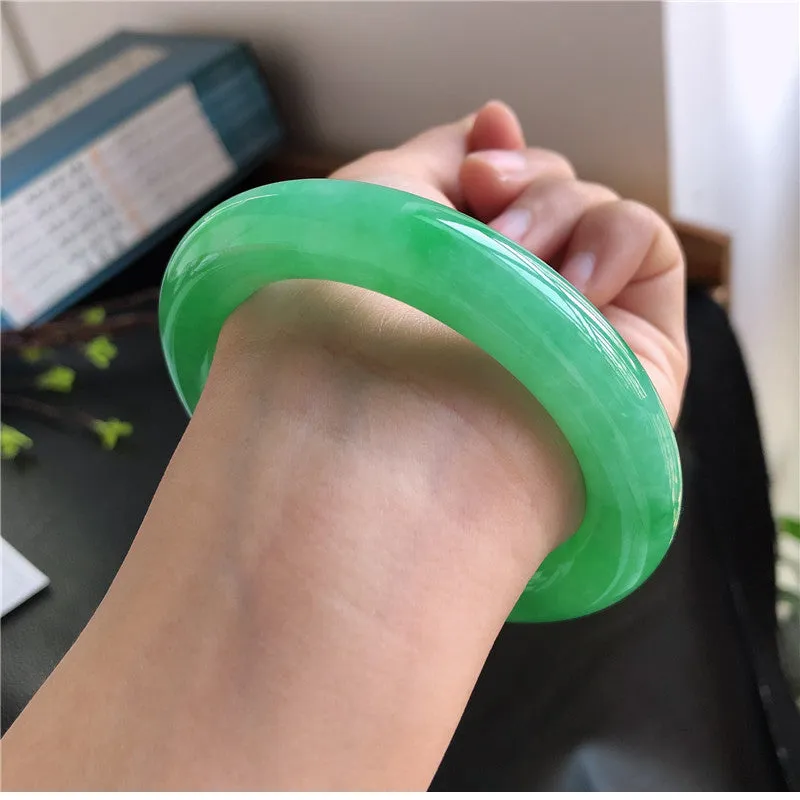 Natural Jade Bangle Jadeite Bangle Internal Diameter 57.9mm 00898