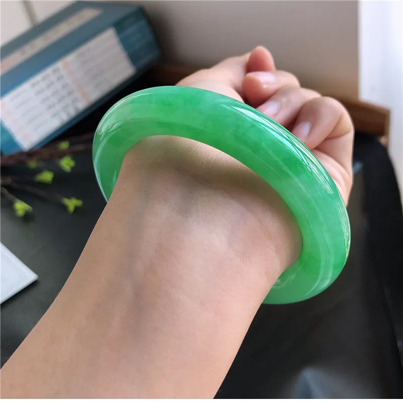 Natural Jade Bangle Jadeite Bangle Internal Diameter 57.9mm 00898