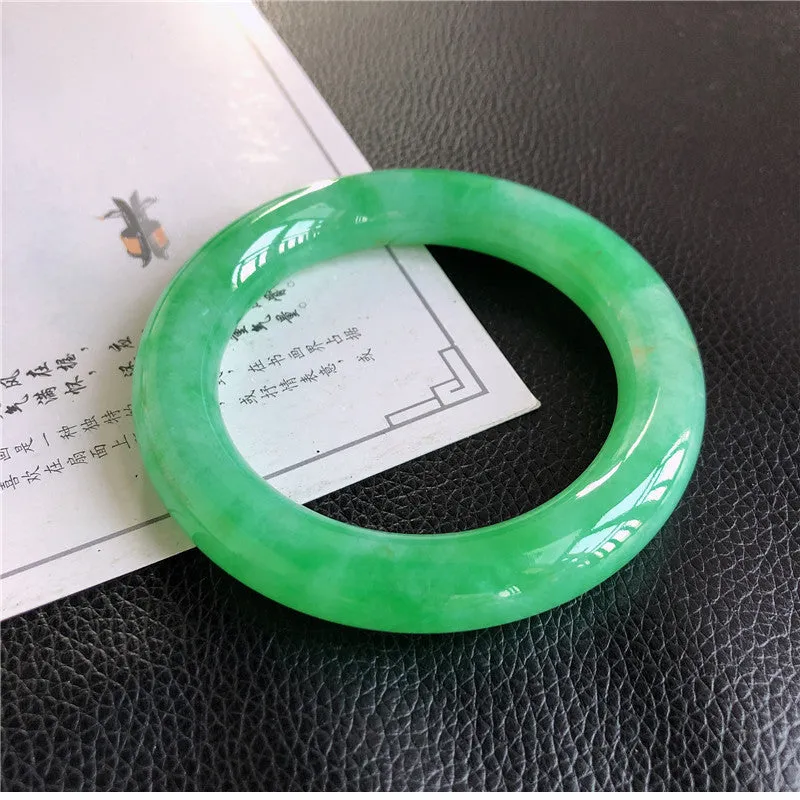 Natural Jade Bangle Jadeite Bangle Internal Diameter 57.9mm 00898