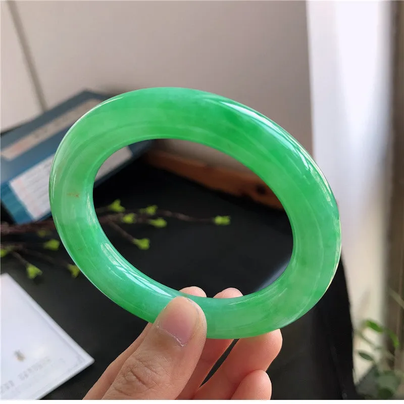 Natural Jade Bangle Jadeite Bangle Internal Diameter 57.9mm 00898