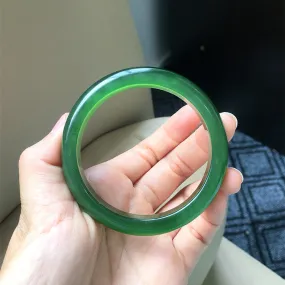Natural Jade Bangle Nephrite Bangle Internal Diameter 56.2mm NBE025