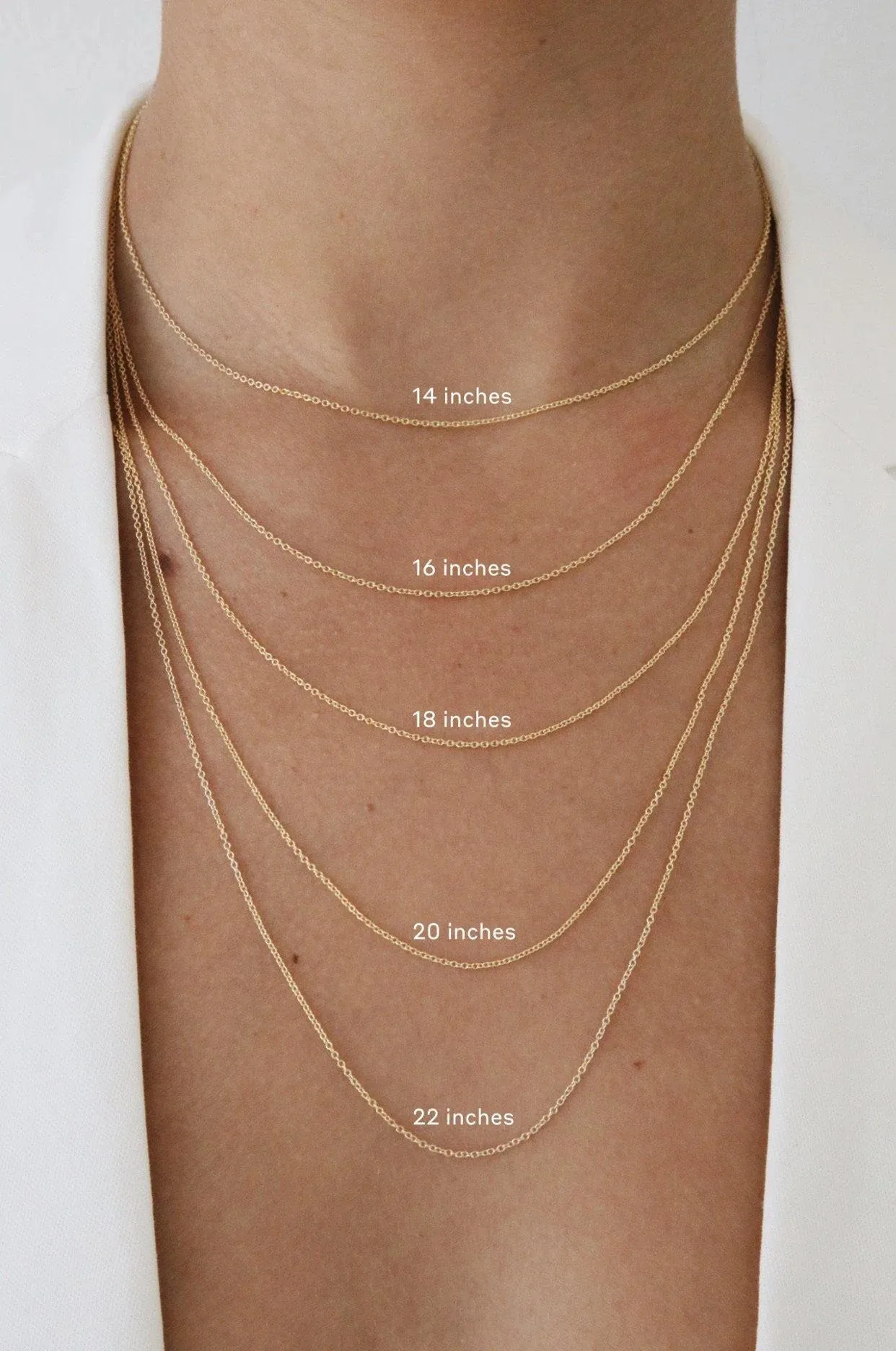 Nazire Chain Necklace - Gold