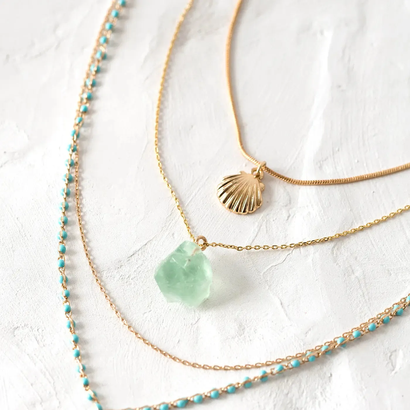 Necklace with Golden Sea Shell