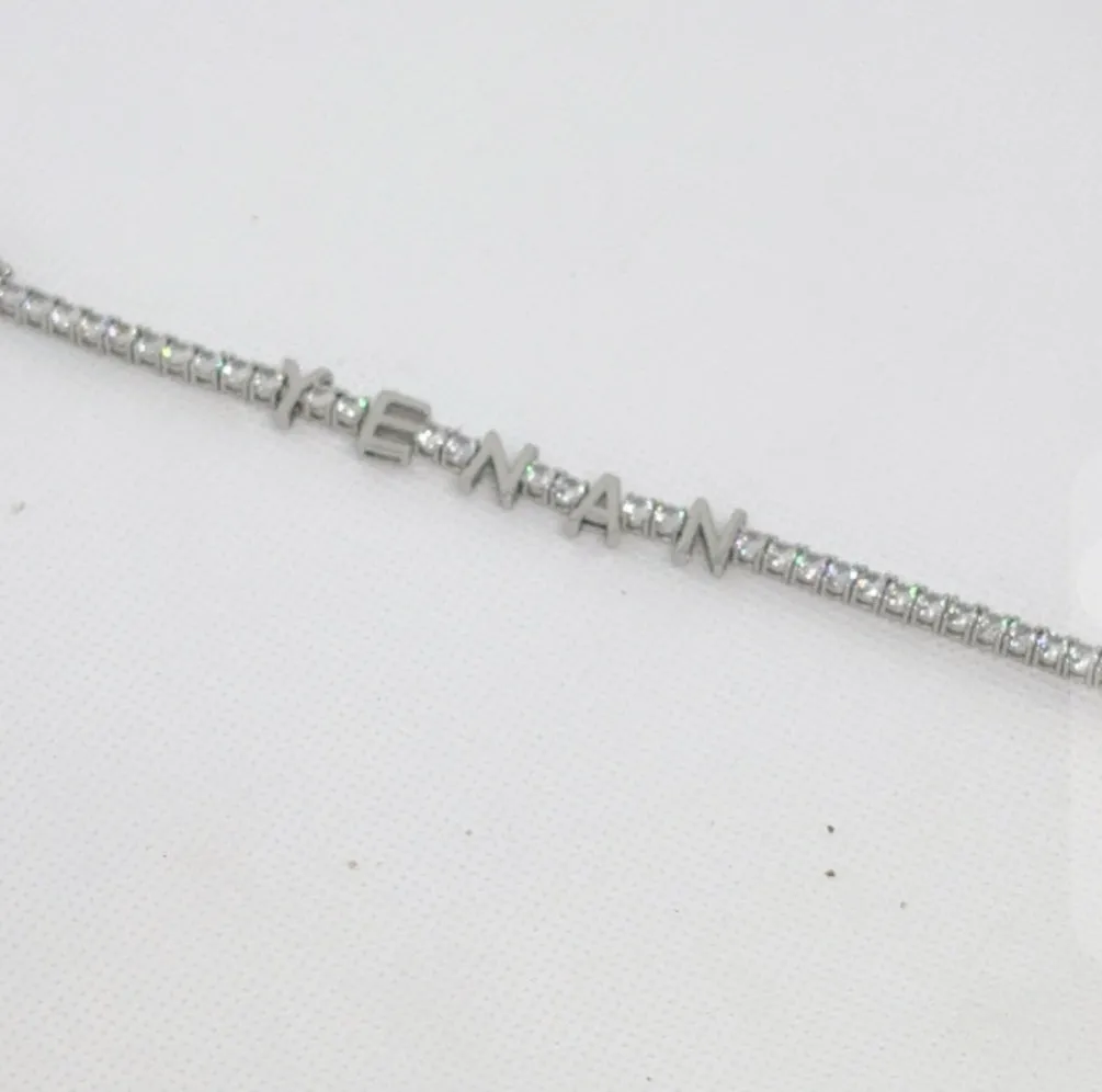 New Item - Tennis Name Bracelet