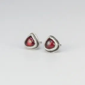 NEW! Stone Stud Earrings in Sterling Silver by Ashley Procopio