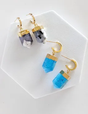 Nuance Crystal Point Drop Earrings
