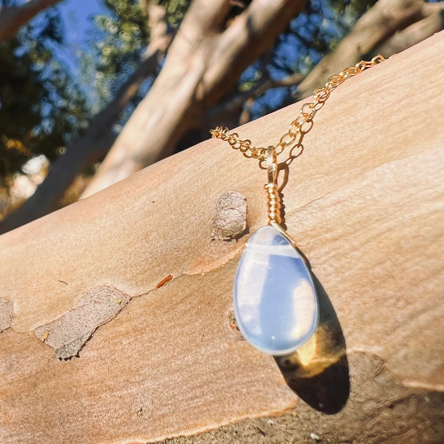 October Birthstone Necklace Bottle
