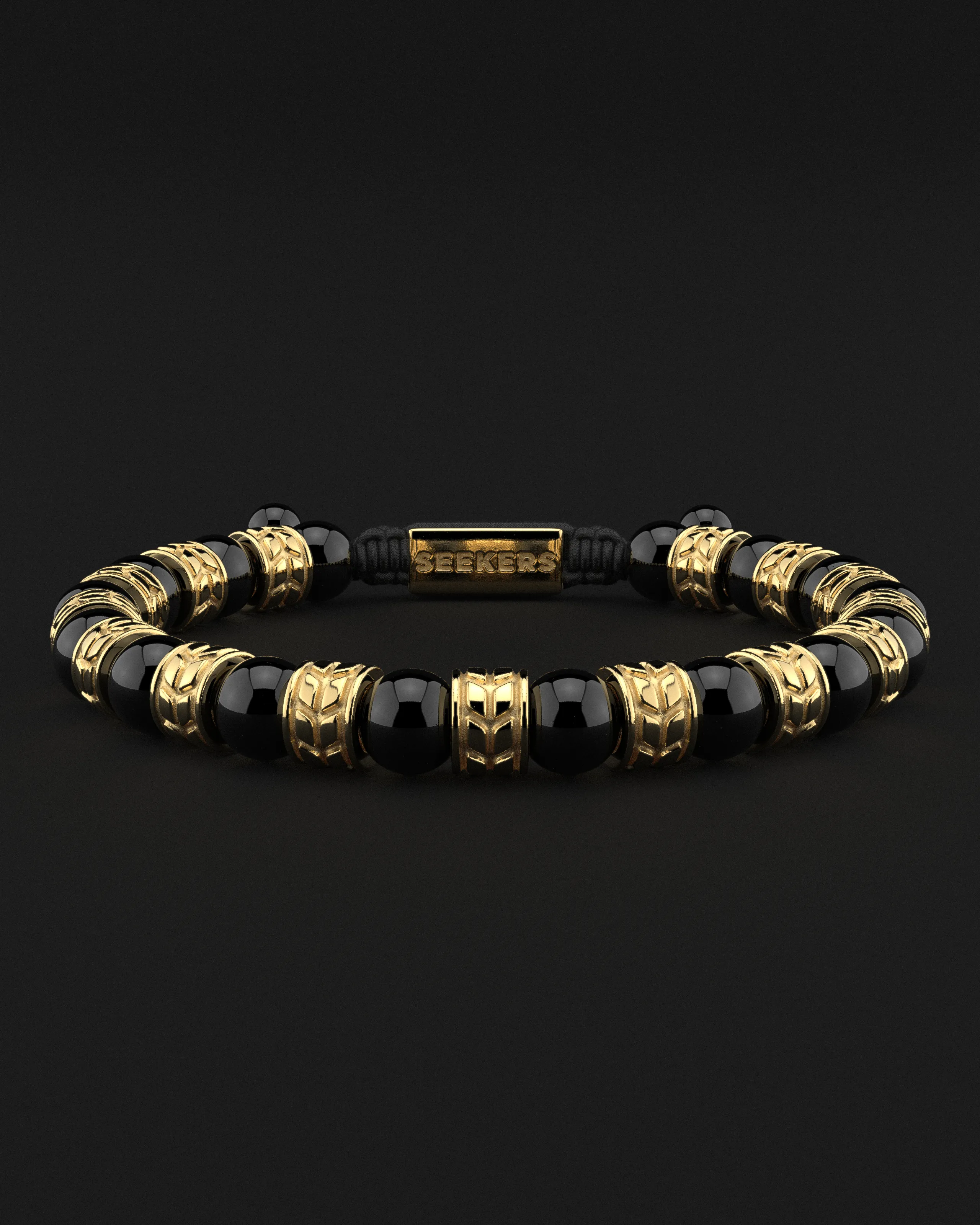 ONYX BRACELET 8MM | ROYALE by Seekers Men's Jewelry