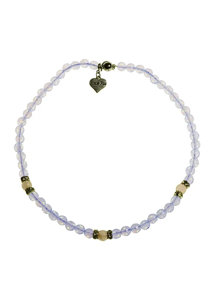 Opal and crystal necklace by Rosie Fox