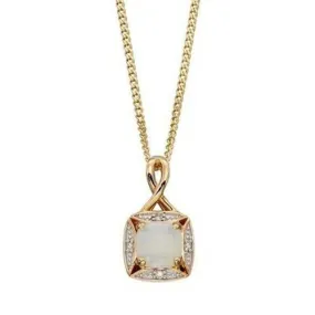 Opal and Diamond Pendant (Get in touch for price)