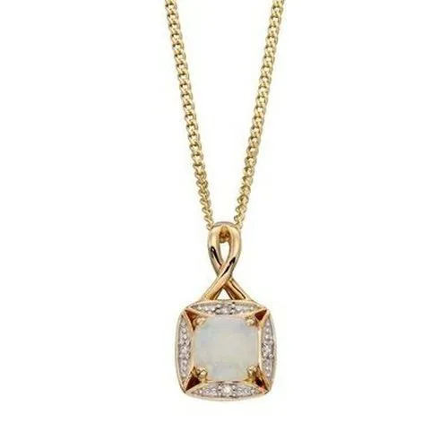 Opal and Diamond Pendant (Get in touch for price)