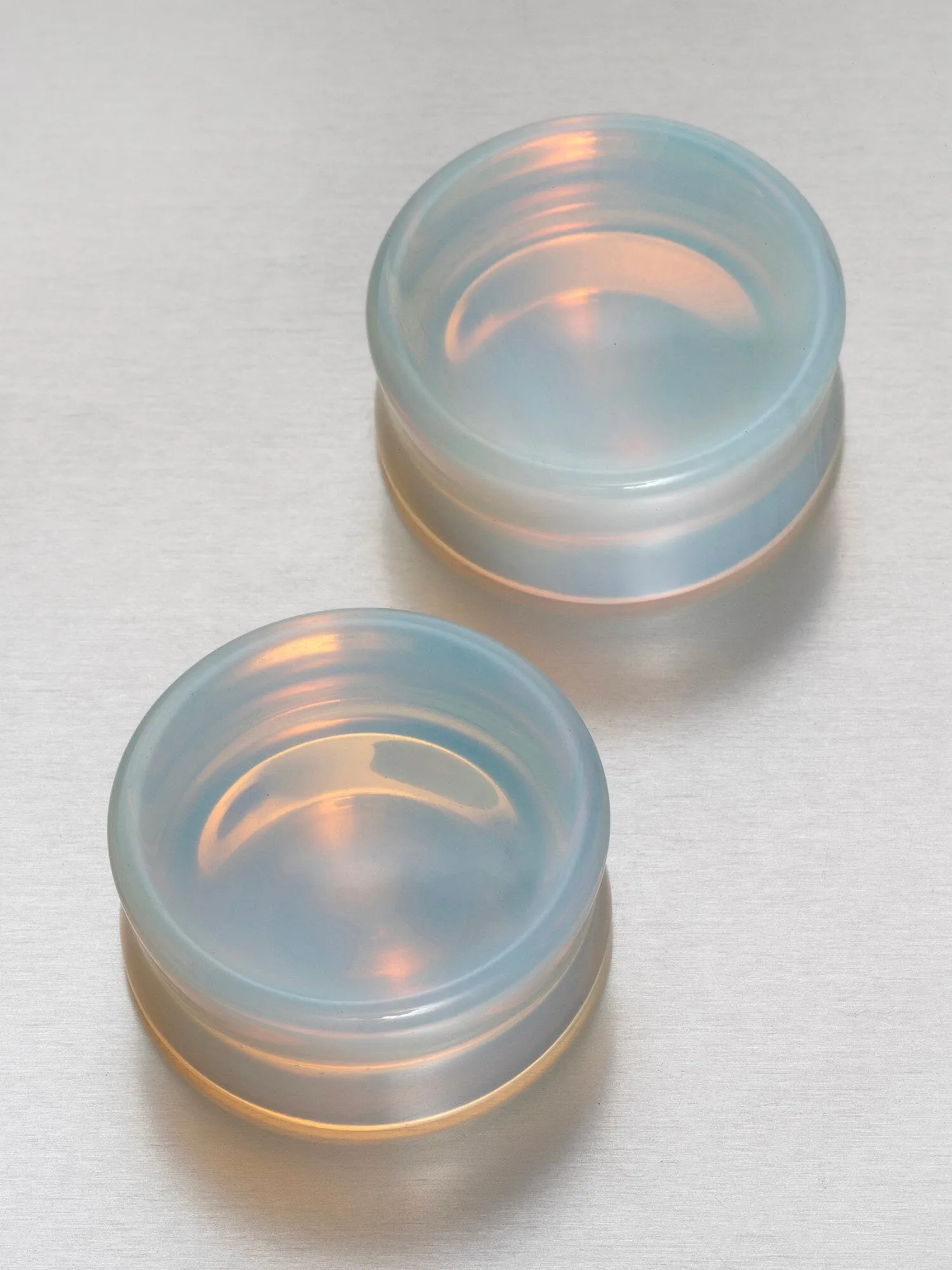 Opal Concave Stone Plugs