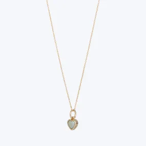 Opal Heart Pendant