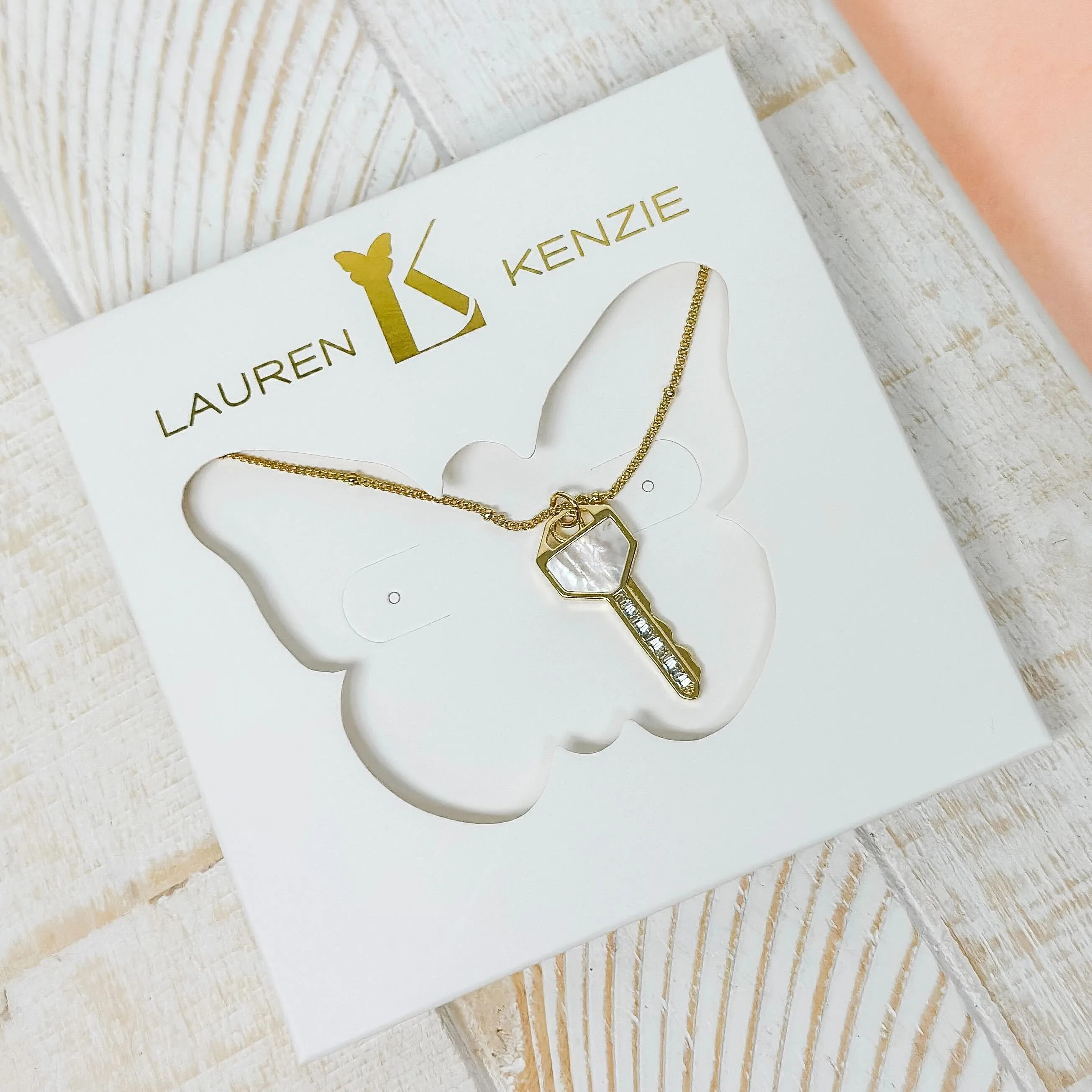 Opal Key Necklace by Lauren Kenzie