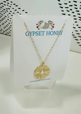 Opal Sun Necklace