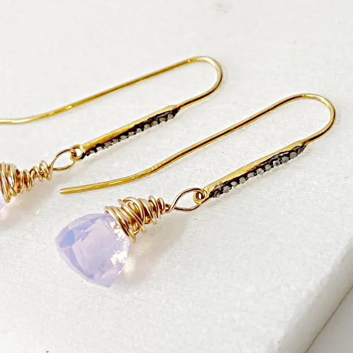 Opalite Quartz Drop Earrings