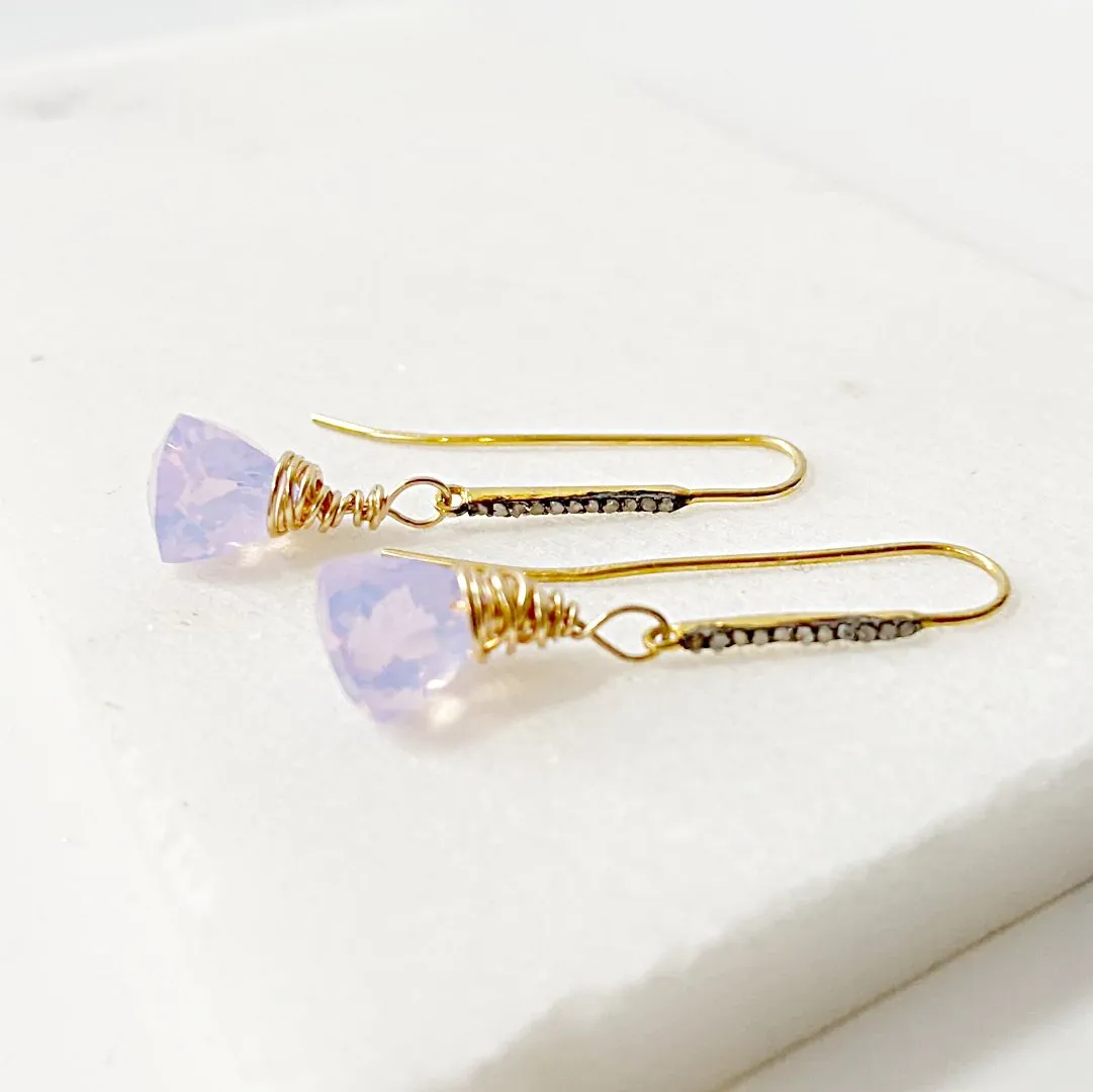 Opalite Quartz Drop Earrings