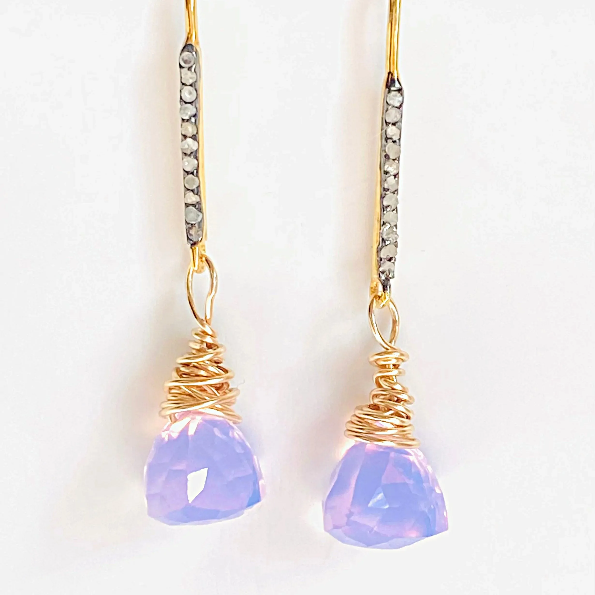 Opalite Quartz Drop Earrings